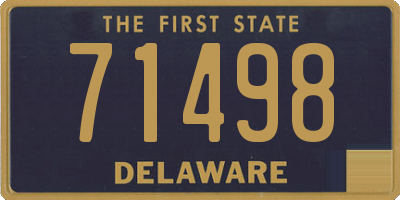 DE license plate 71498