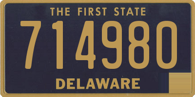 DE license plate 714980