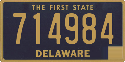DE license plate 714984