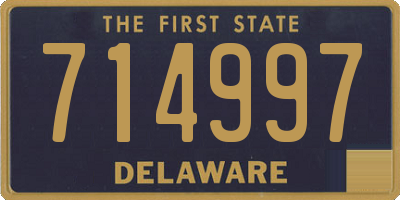 DE license plate 714997