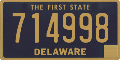 DE license plate 714998