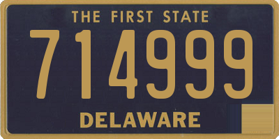 DE license plate 714999