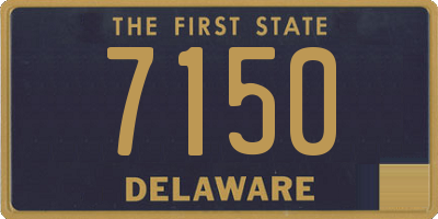 DE license plate 7150