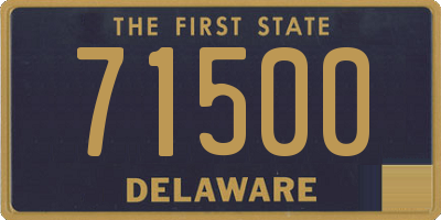 DE license plate 71500