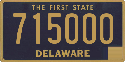 DE license plate 715000