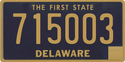 DE license plate 715003