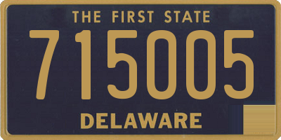 DE license plate 715005