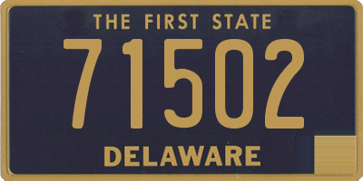 DE license plate 71502
