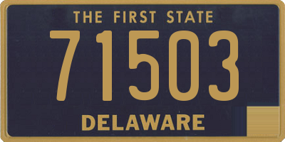 DE license plate 71503