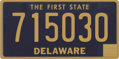DE license plate 715030