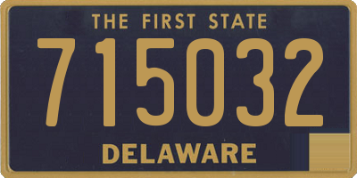 DE license plate 715032