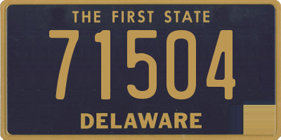 DE license plate 71504