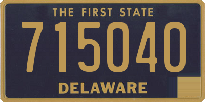 DE license plate 715040