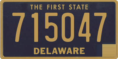 DE license plate 715047