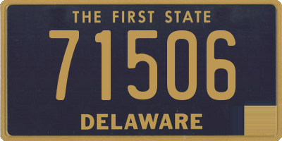 DE license plate 71506