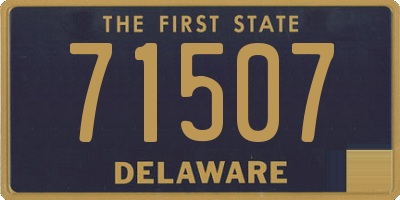 DE license plate 71507