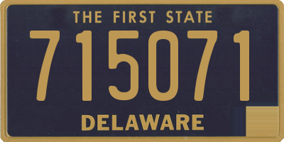 DE license plate 715071