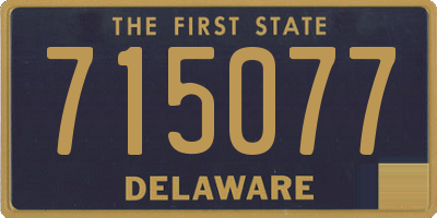DE license plate 715077