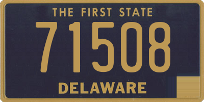 DE license plate 71508