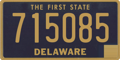 DE license plate 715085