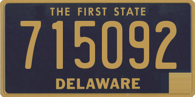 DE license plate 715092