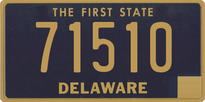 DE license plate 71510
