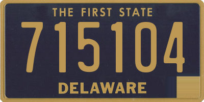 DE license plate 715104
