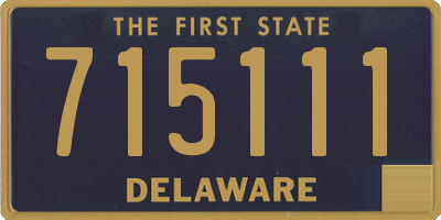 DE license plate 715111