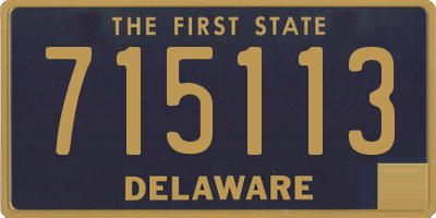 DE license plate 715113