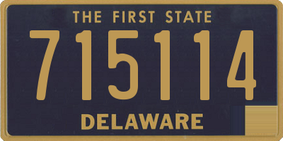 DE license plate 715114