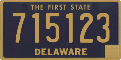 DE license plate 715123