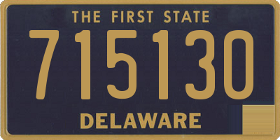 DE license plate 715130