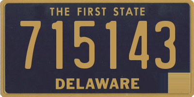 DE license plate 715143