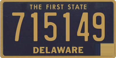DE license plate 715149