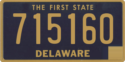 DE license plate 715160