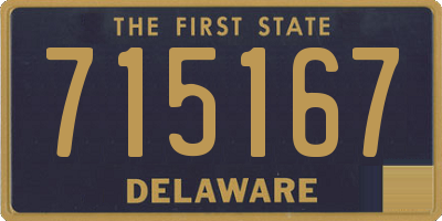 DE license plate 715167