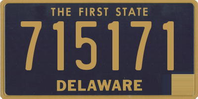 DE license plate 715171