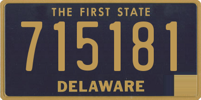 DE license plate 715181