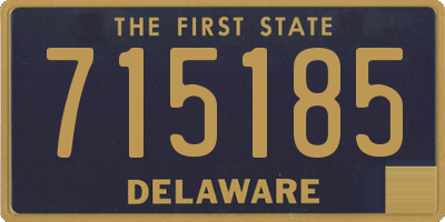 DE license plate 715185