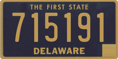 DE license plate 715191