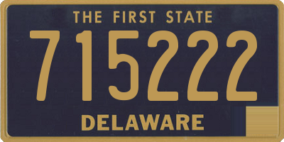 DE license plate 715222