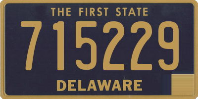 DE license plate 715229