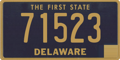 DE license plate 71523
