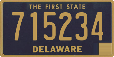DE license plate 715234