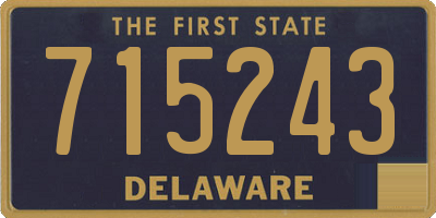 DE license plate 715243