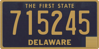 DE license plate 715245