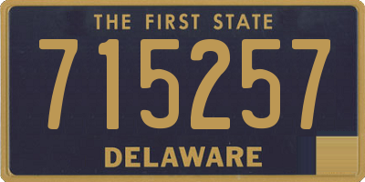 DE license plate 715257