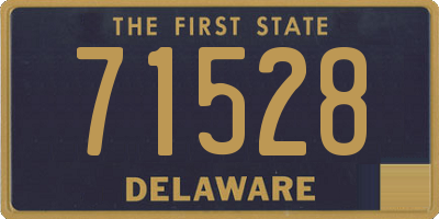 DE license plate 71528