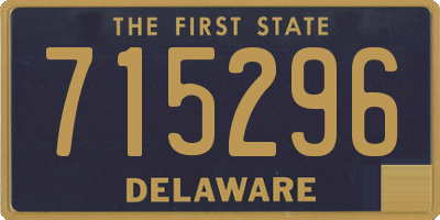 DE license plate 715296