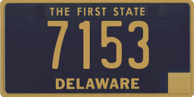 DE license plate 7153